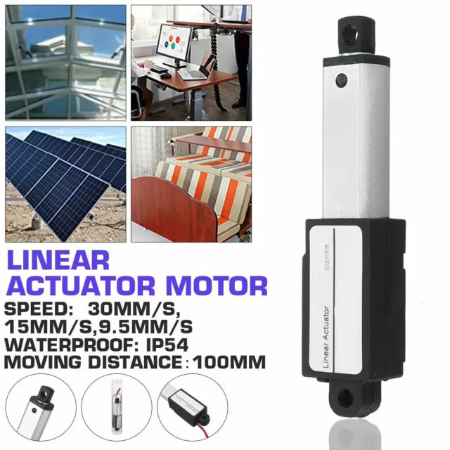 100mm  Linear Actuator 12V Mini Linearantrieb Elektrischer Linear Motor 30mm/s