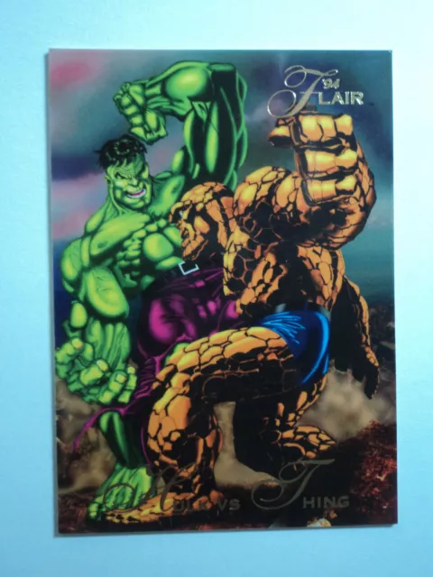 1994 Marvel Annual - Base Card # 7 Hulk Vs Thing