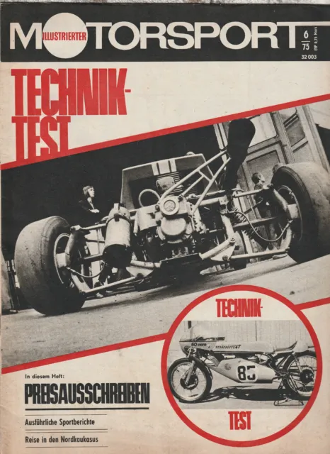 Illustrierter Motorsport IMS 6 / 1975 DDR Wolfgang Krug Manfred Stein