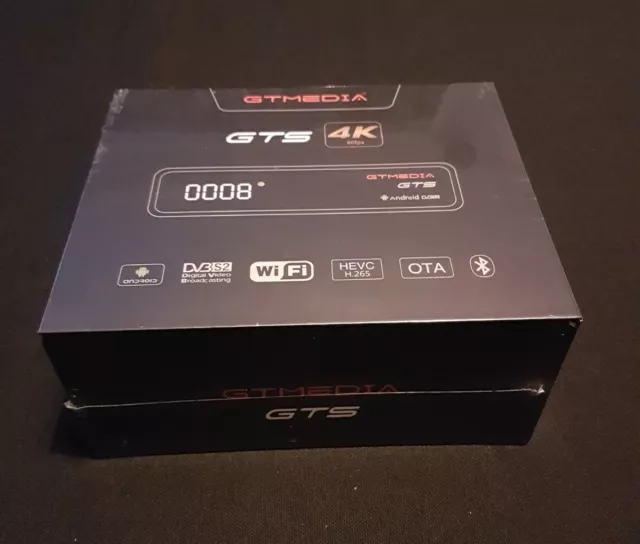 GTMEDIA GTS (4K 60fps) Android DVB S2 | Centro de medios y satélite de cuatro núcleos