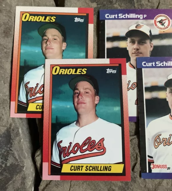 Curt Schilling Rookie Baseball Cards. Baltimore Orioles 2