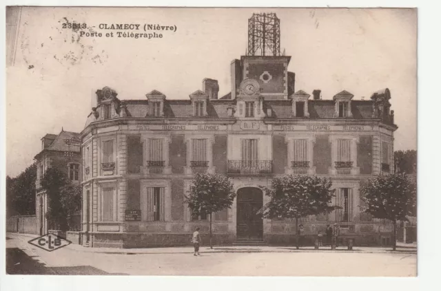 CLAMECY - Nievre - CPA 58 - Poste et Telegraphes