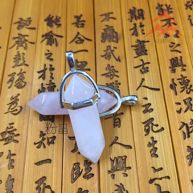 Natural Quartz Crystal Stone Point Chakra Healing Gemstone Pendant Necklace Mix