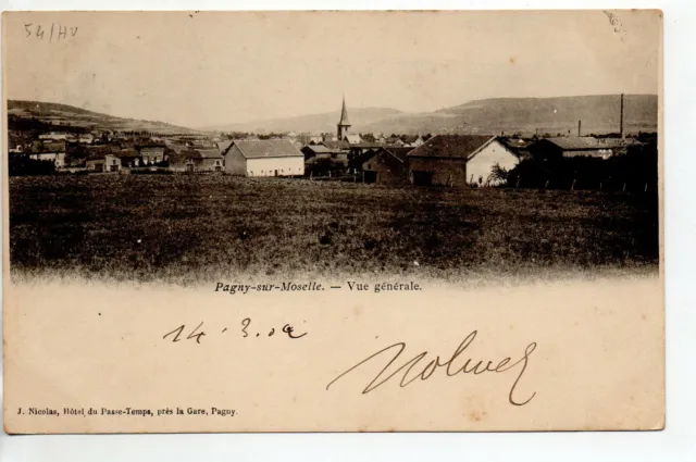 PAGNY SUR MOSELLE - Meurthe et Moselle - CPA 54 - Vue generale