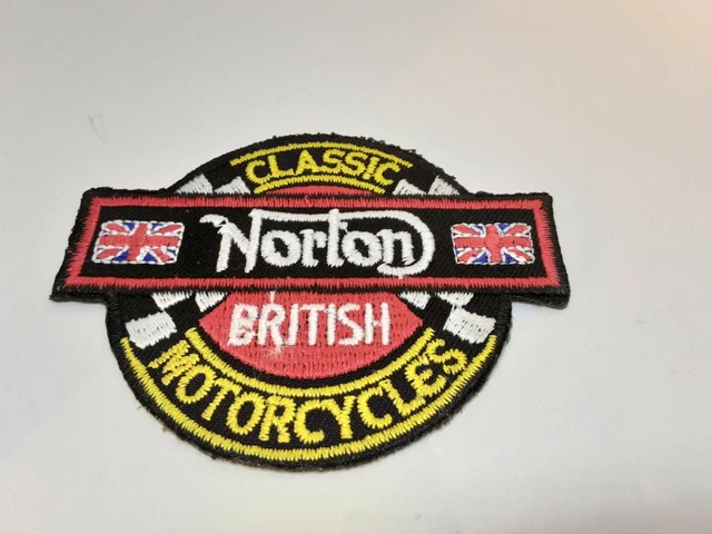 Patch Brodé Thermocollant Rétro - 13,5 X 2,8 Cm - Motif Automobile Moto Vintage