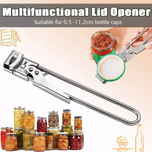 Convenient and Fast Stainless Steel Bottle Opener Adjustable Can