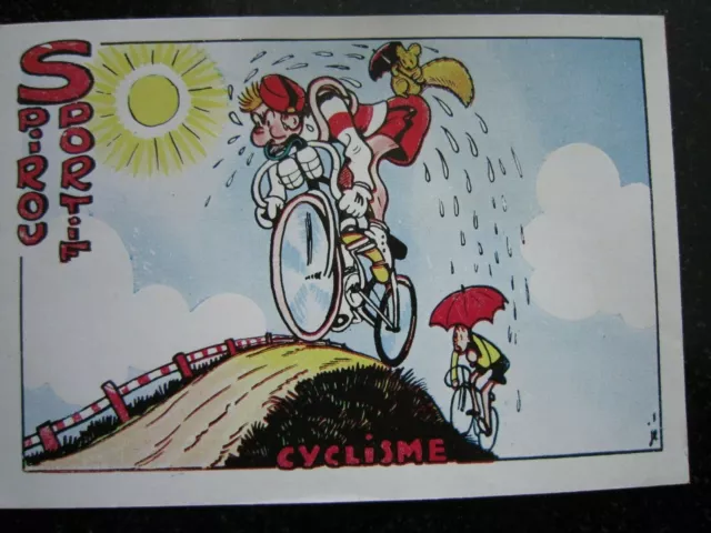 Ancienne Carte postale de SPIROU  Sportif Franquin  année 1950