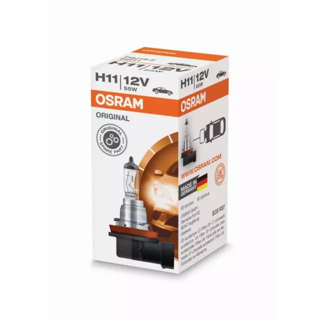 OSRAM Original Ligne H11 Halogène 12V 55W Douille / Culot PGJ19-2 Ampoule R6M