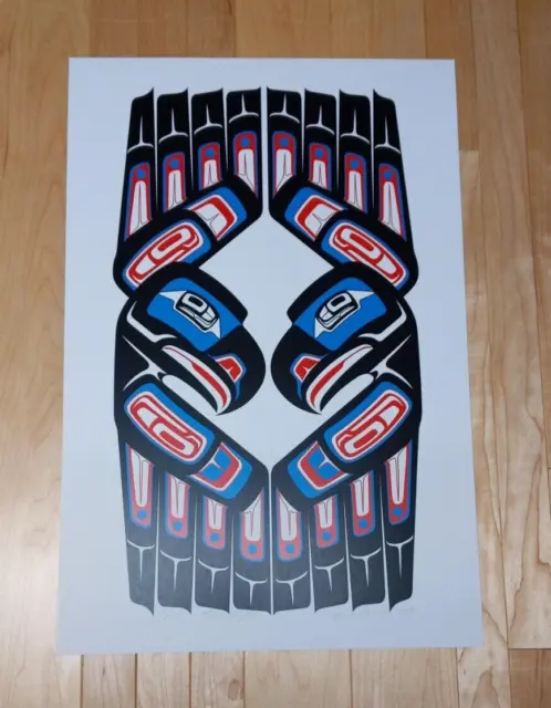 Twin Eagles by Eric Parnell Haida Signed Limited Edition Print 91/100 Native Art