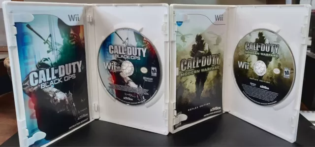 Wii Call of Duty Black Ops AND Call of Duty Modern Warfare (Reflex Edition) 3