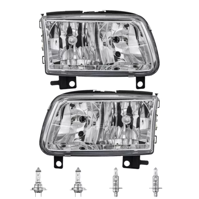 Set Fanali Sinistra Destra H1/H7 per VW Polo 6N2 Incl. Osram Lampade Luce