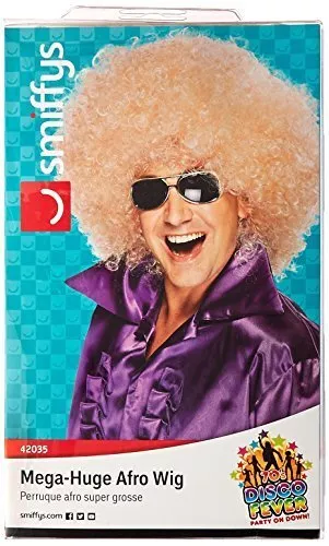 Smiffys Afro Wig, Mega-Huge, Blonde