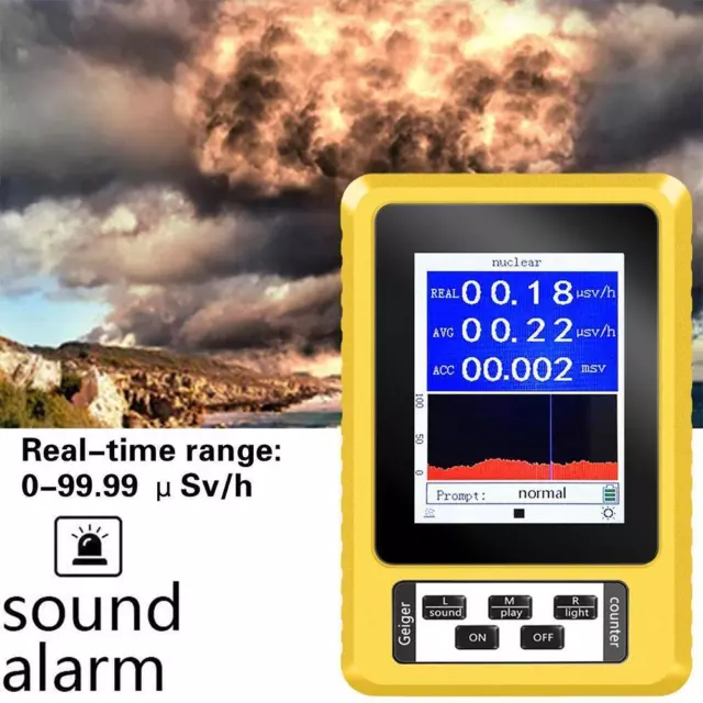 XR3 br-9c Handheld Nuclear Radiation Geiger Counter Marble Tester 8U2L X29C