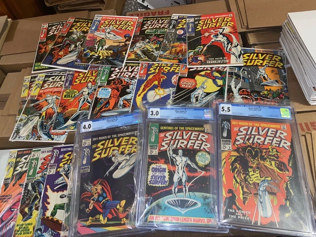 Silver Surfer (1968) Lot - Complete Series Set w/#s 1-18, 3 CGC 5.5, 4 CGC 4.0