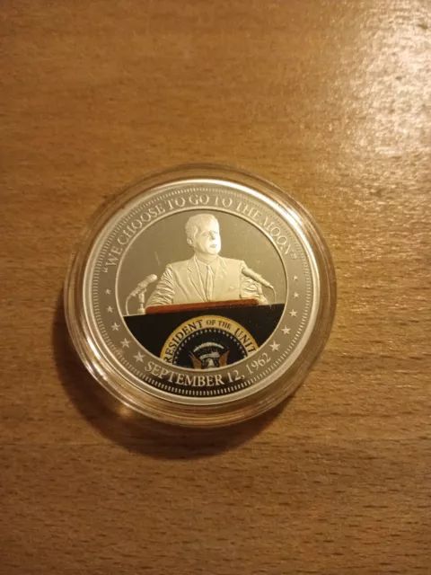 50th Anniversary of the Moon Landing Silver Plated Sol Island Half Dollar