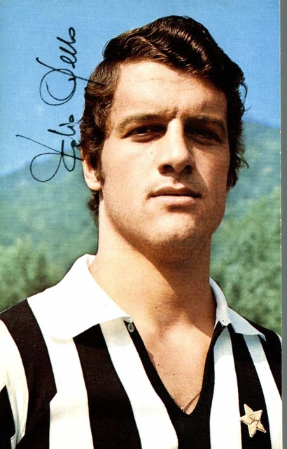 CARTONCINO 10X15 CON stampato autografo di Fabio Capello Juventus anni