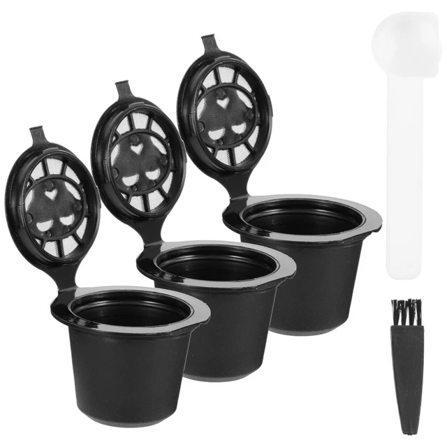 Reusable Espresso Pods Coffee Shell Filter Colander Strainer Filter Cup 3