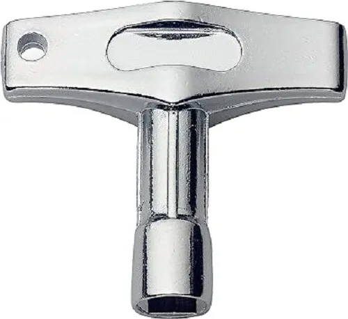 STAGG K60 Drum Key with Chrome Finish for Precision Drum Tuning 6mm Square Slot