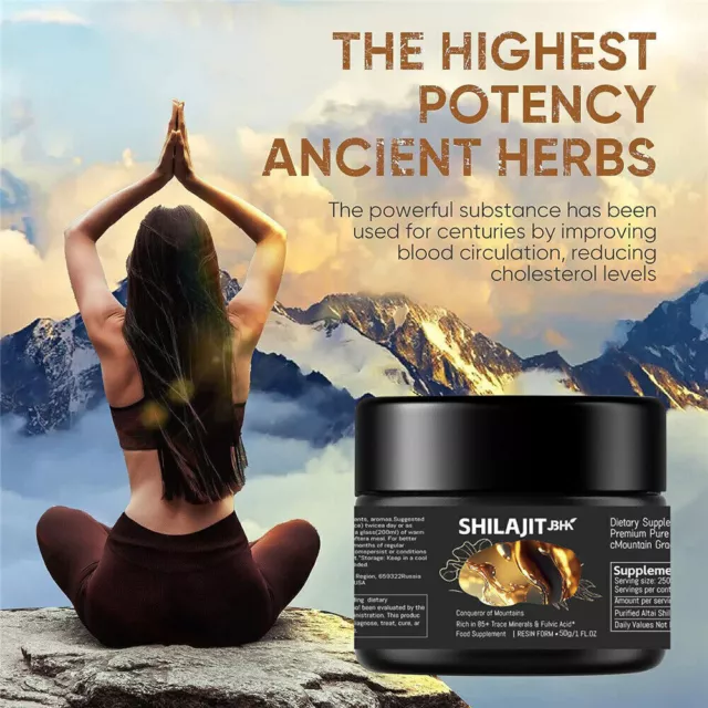 Pure 100% Himalayan Shilajit, Soft Resin, Organic, Extremely Potent, Fulvic Acid