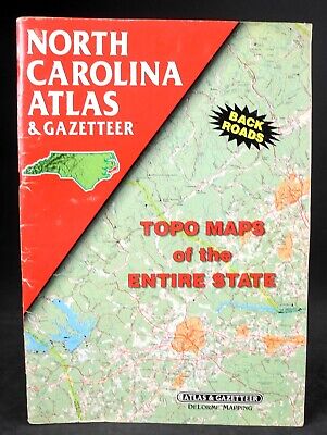 North Carolina Atlas & Gazetteer - 1992 - Topo Maps of the Entire State