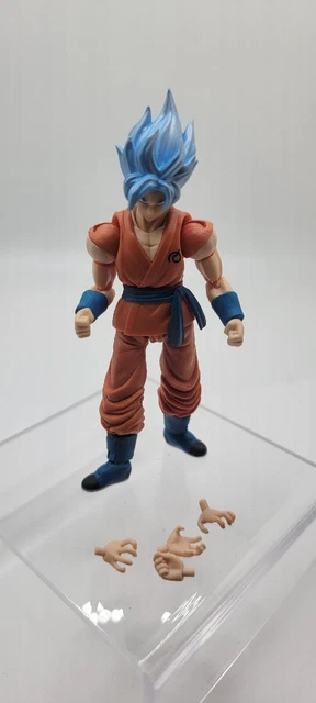 Bandai Dragon Ball Z Shokugan Shodo Neo 4" Action Figure Blue Goku