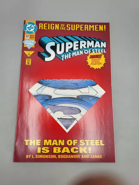 Superman The Man Of Steel Vol 1 #22 June 1993 Reign of the Supermen! DC Comic