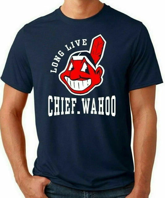 CLEVELAND INDIANS LONG Live Chief Wahoo Adult T Shirt $19.95 - PicClick
