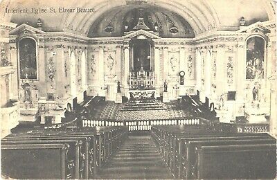 Beautiful Interior Of Eglise de Saint-Elzéar, beauce, Quebec, Canada Postcard