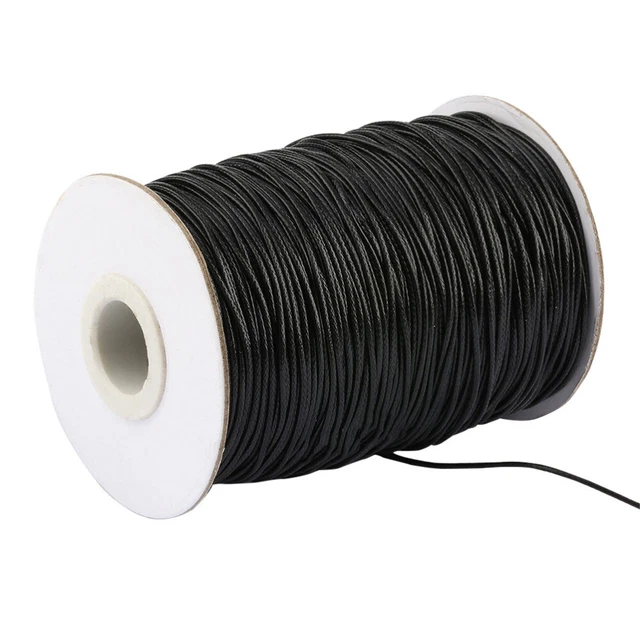 1 rollo hilo de macramé cuerda de algodón encerado cuerda trenzada cuerda