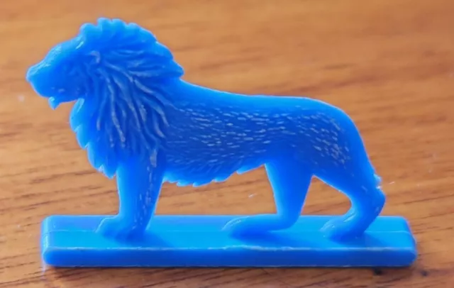 cereal toy weeties lucky dip1959 blue lion in good condition missing tip of tail