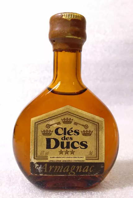 Very Old Vintage Mini Bottle ✱ CLÉS des DUCS ARMAGNAC ✱ Petit Bouteille France