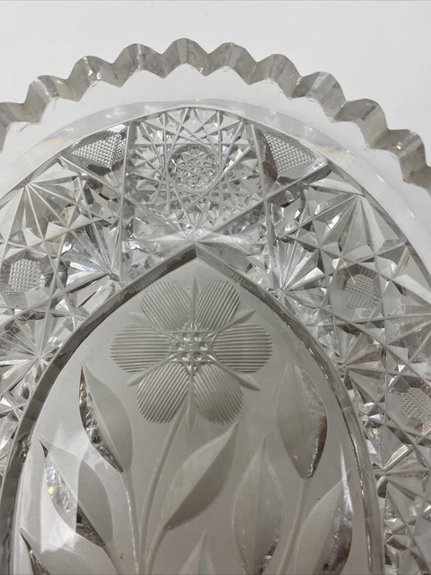 Vintage American Brilliant Cut Glass Bowl/Dish 2