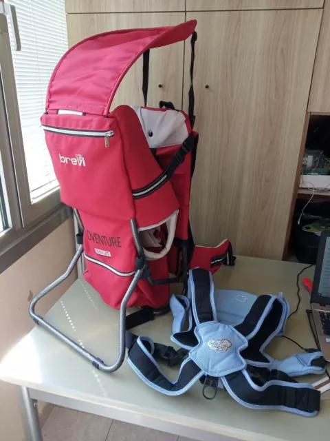 ZAINO PORTA BAMBINI trekking Brevi Rocky 209 Rosso portabambini