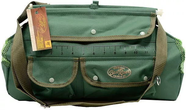 SMI CANVAS CREEL 4 Pocket 13 x 8 Freshwater Fly Fishing Tackle Bag &  Strap $10.46 - PicClick