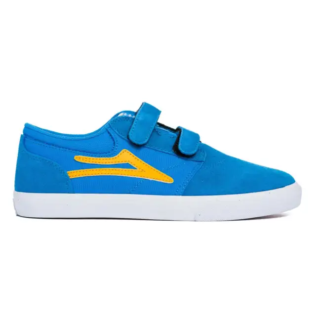 Lakai Griffin Kids Skate Shoes - Moroccan Blue Suede