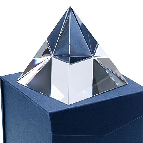 Sumnacon Cristal Pyramide en Verre Claire et Une Belle Boîte pour Photographi...