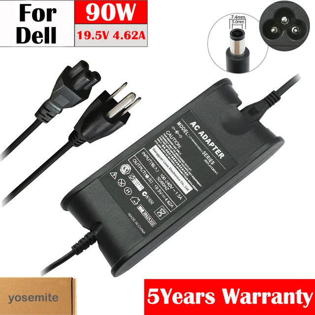 90W 19.5V AC Adapter Charger for Dell Latitude Inspiron Laptop Power Supply Cord