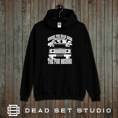 Off-Roading 4X4 Car Hoodie-Cross Country-Petrolhead - WHERE THE ROAD ENDS