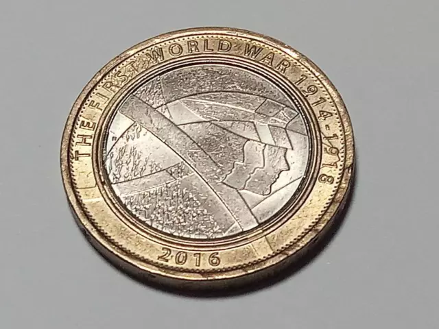 Highly Collectable 2016 WW1 1914-1918 (Army) £2.00 Coin. (Circulated) #1