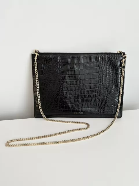 Whistles gold clutch best sale