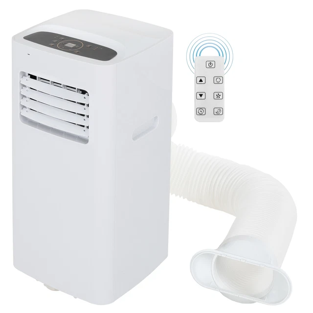 Climatiseur mobile 5 en 1 7000 BTU refroidisseur ventilateur mode veille blanc
