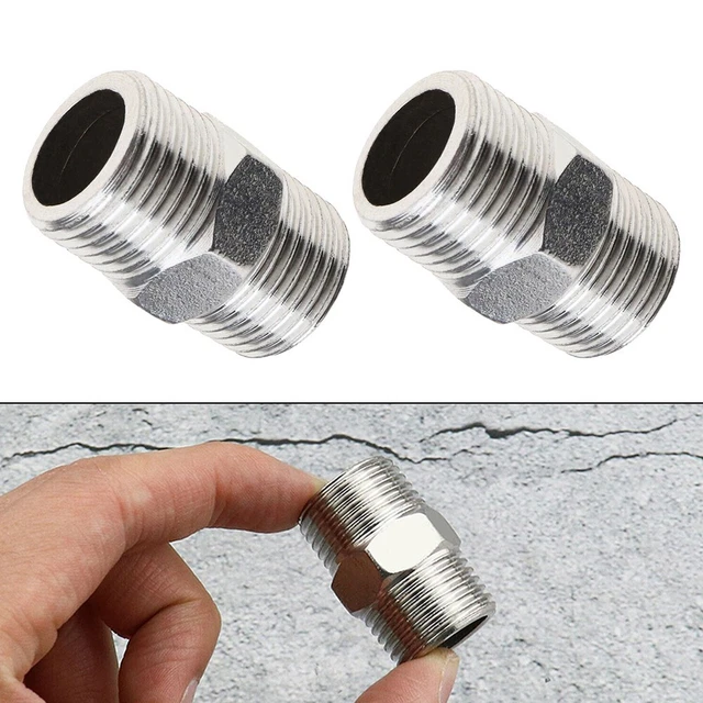 Extensión de manguera de ducha acero inoxidable fuerte 1/2 pulgada a 1/2 pulgada