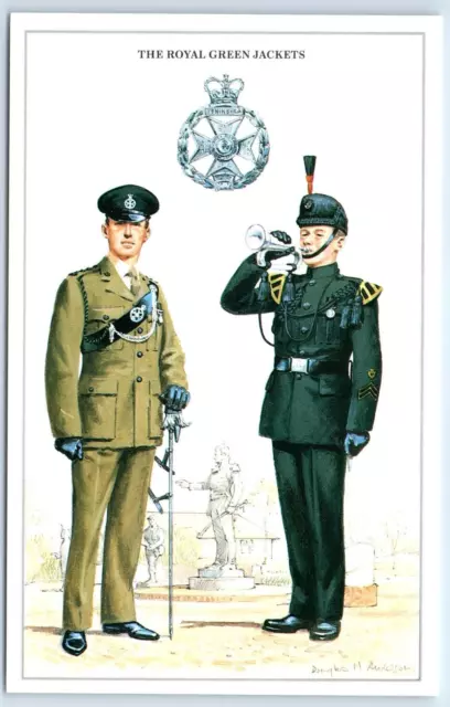 Postcard The Royal Green Jackets British Army Series Uniforms