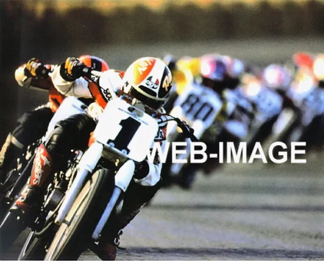 1998 Ama #1 Scott Parker Harley Davidson Motorcycle 8X10 Photo Vintage Racing