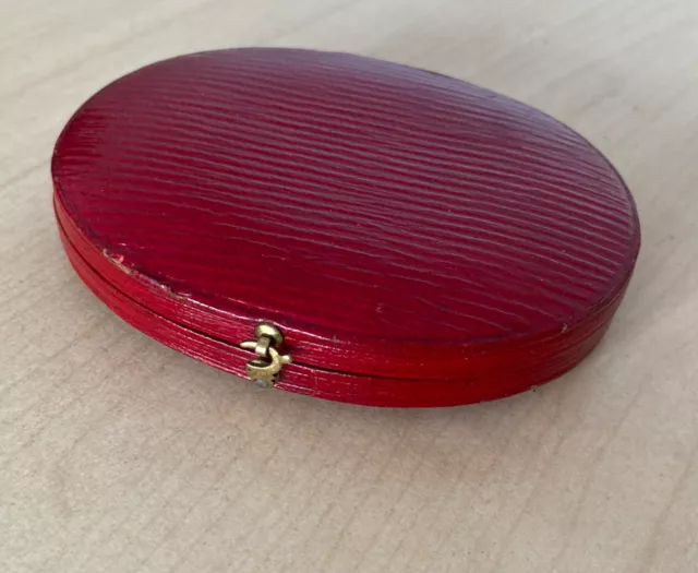 Antique Red Moroccan Leather Jewellery Box @ 1900