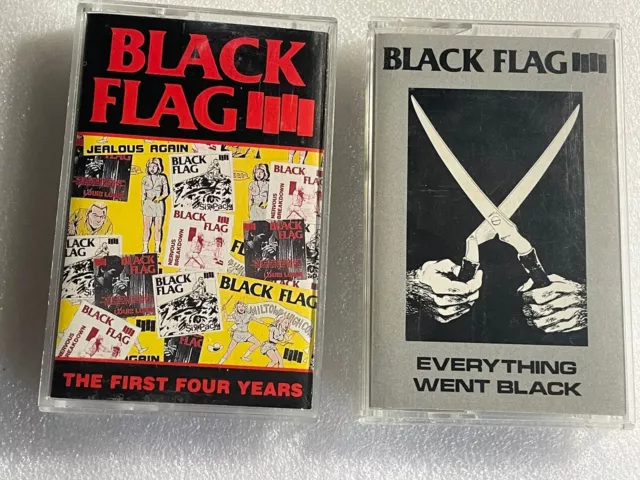 Black Flag cassette tape Lot Everything Went Black The First Four Years