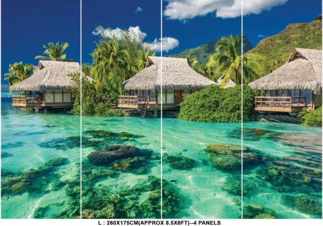 Kristallwasserbaum Strand Natur Meerweg Urlaub Tapete Wandbild Foto Poster