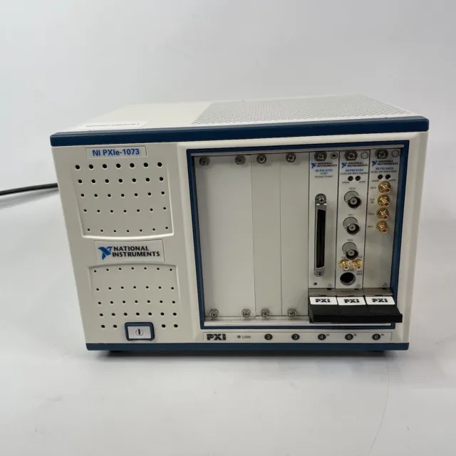 National Instruments PXIe-1073 Sistema telaio PN 781163-01 + PXI-6733/5124/5422