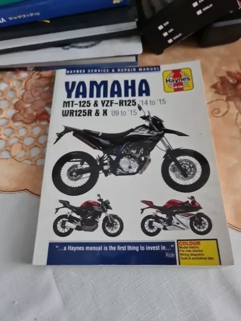 Yamaha MT-125,YZF-R125 (14-15), WR125R/X (09-15) Haynes Repair Manual Gift