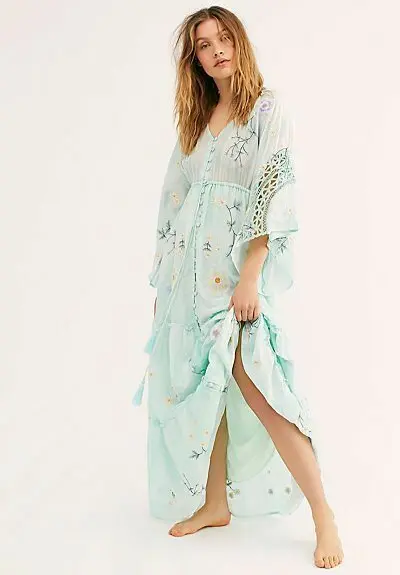 Fillyboo NWT Size XS Free People Daisy Island Kimono Dress NEW